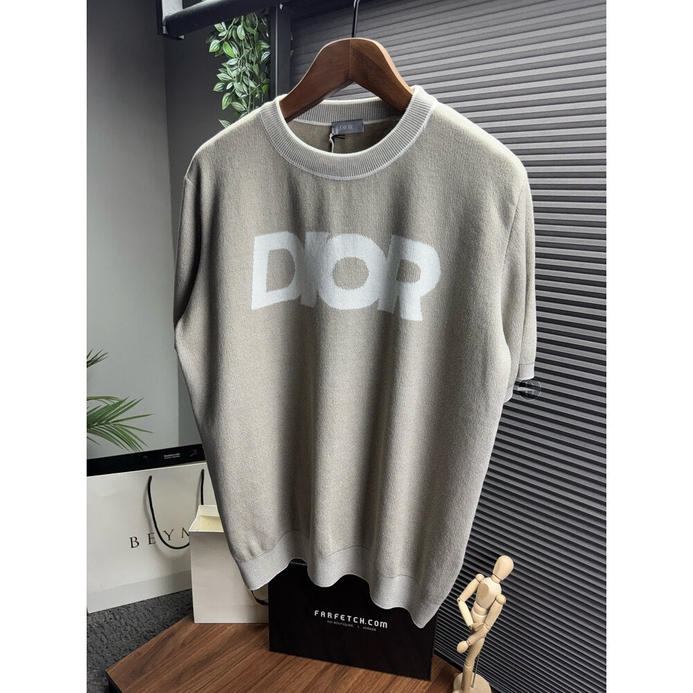 Dior Original Label Beige Knit T-Shirt